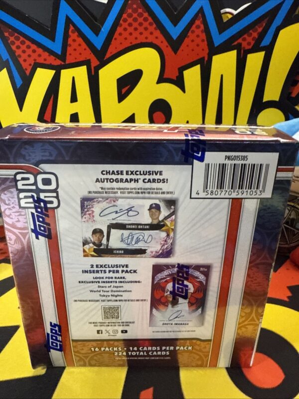 A box of cards with autographs on it