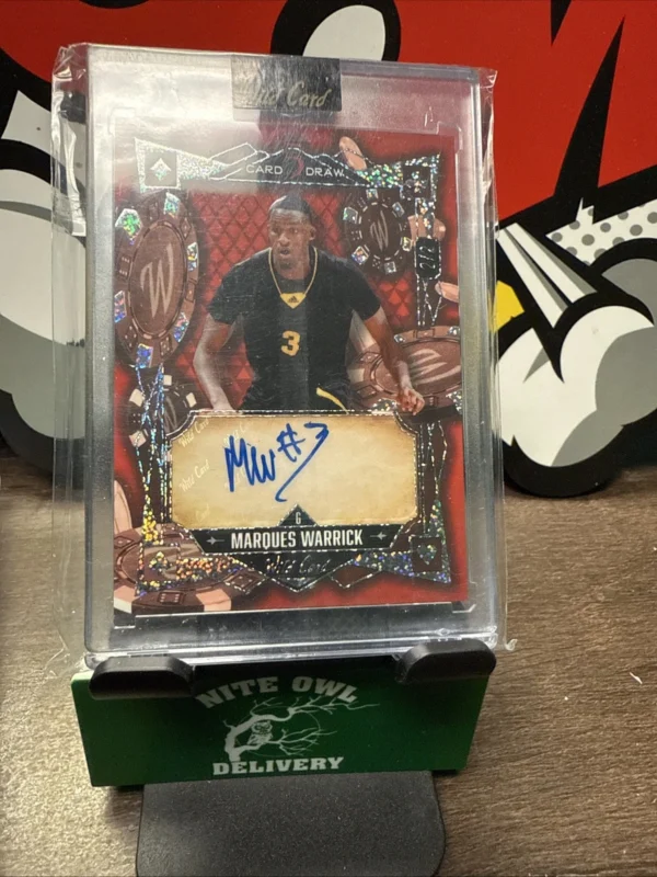2024 WILD CARD 5 CARD DRAW MARQUES WARRICK 5CDM-MWA AUTO /2