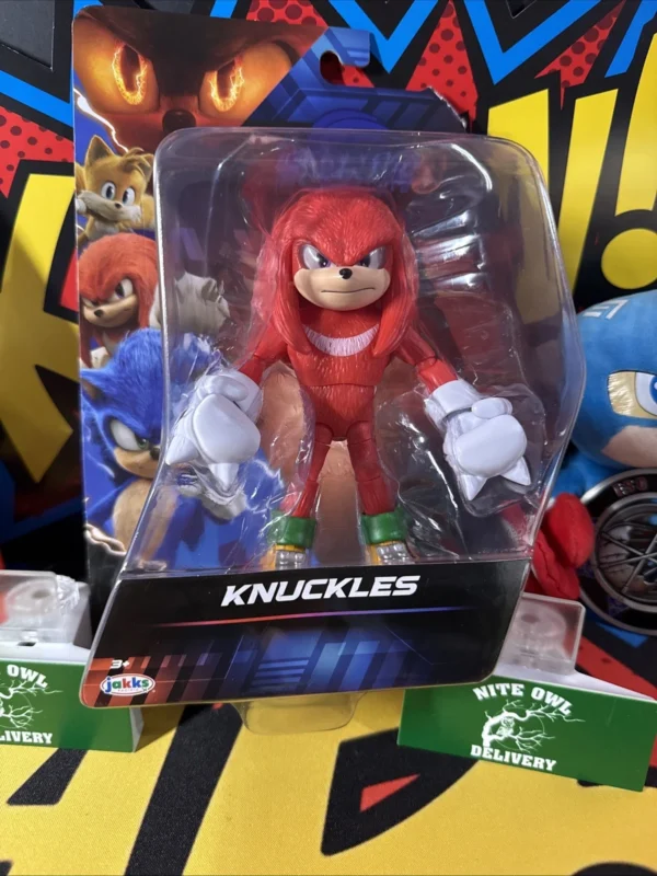 Jakks Pacific Wave 2 Sonic The Hedgehog 3 Movie KNUCKLES 5" Figure NEW 2024 - Image 2