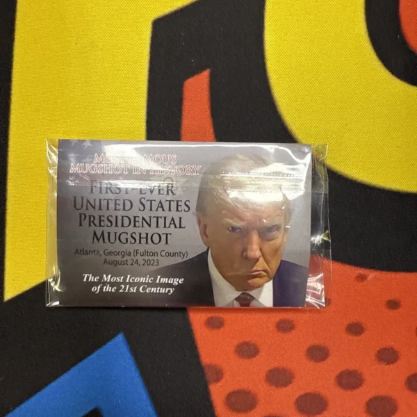 DONALD TRUMP 45th President MUGSHOT Photo Official Legal Tender Half Dollar