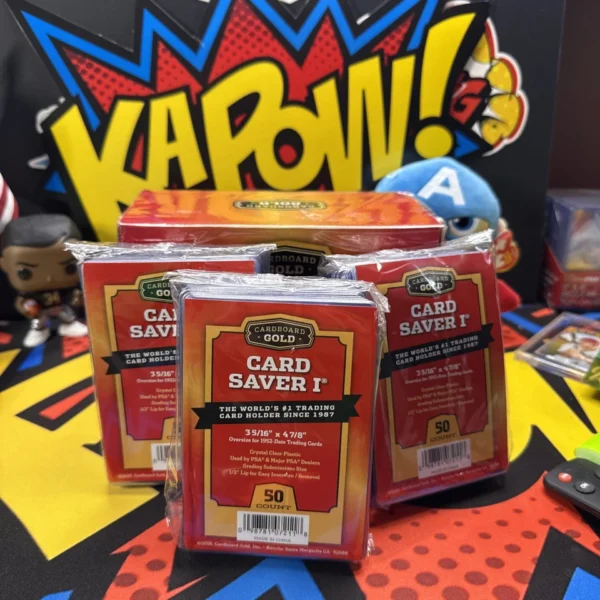 Cardboard Gold Card Saver 1 - 50ct Semi-Rigid Card Holders - PSA Submission