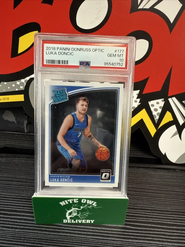 LUKA DONCIC 2018 DONRUSS  RATED ROOKIE #177  RC  PSA 10 GEM MINT