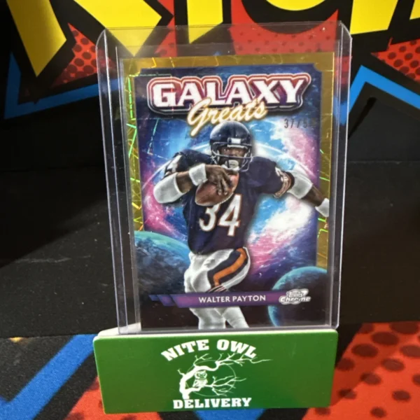 Topps Chrome Cosmic Walter Payton Gold Galaxy Greats /50 GG-11 Chicago Bears