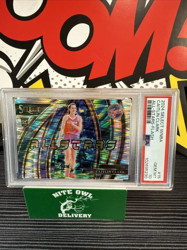 Caitlin Clark #15 2024 Topps Select WNBA All-Star Insert Flash Parallel PSA 10