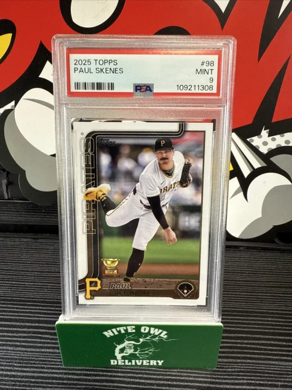2025 Topps Series 1 Paul Skenes Rookie Gold Cup #98 PSA9