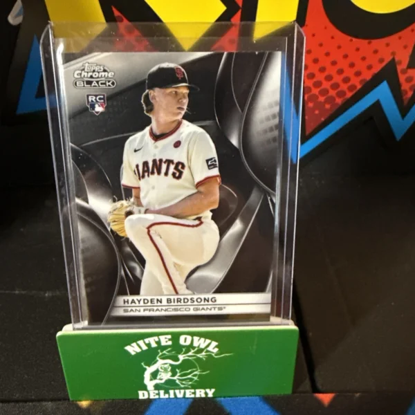 Hayden Birdsong 2025 Topps Chrome Black San Francisco Giants Rookie Card #24 RC