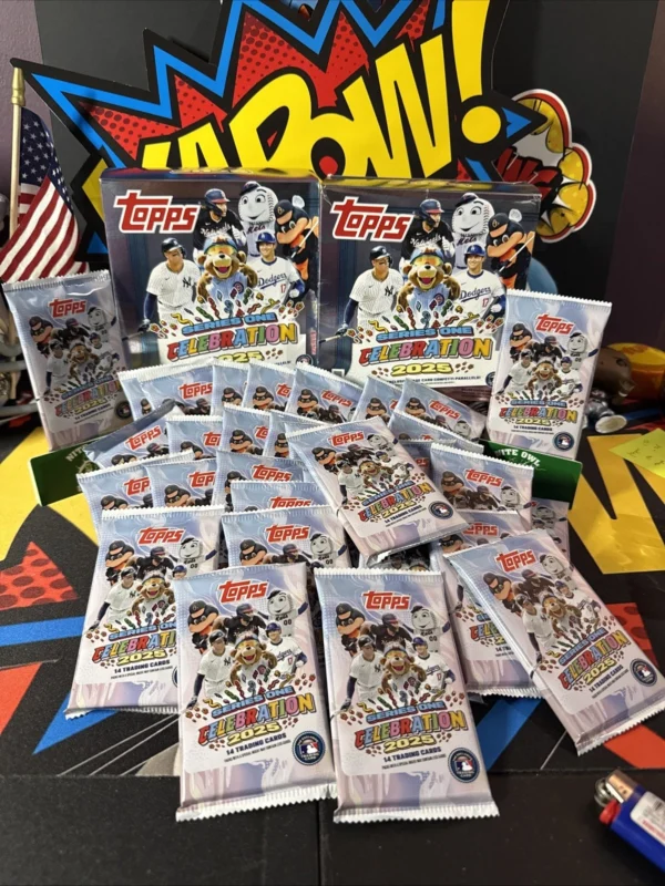 3 PACKS OF 2025 TOPPS SERIES 1 BASEBALL FUN CELEBRATION!!