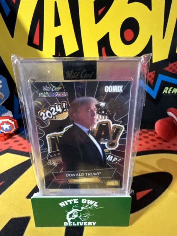 DONALD TRUMP 1/1 Rare Wild card Alumination Super Short Print ACBM-DT5