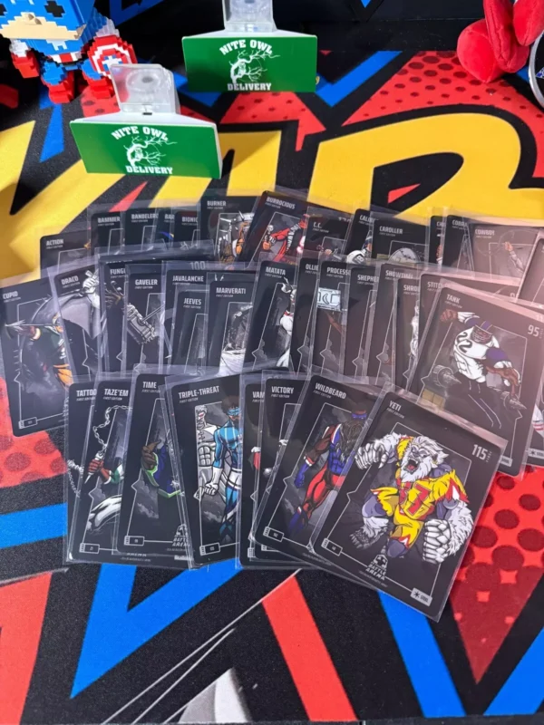 BO JACKSON BATTLE ARENA CARDS COMPLETE SET OF ALL THE STEEL 45 TOTAL CARDS !!