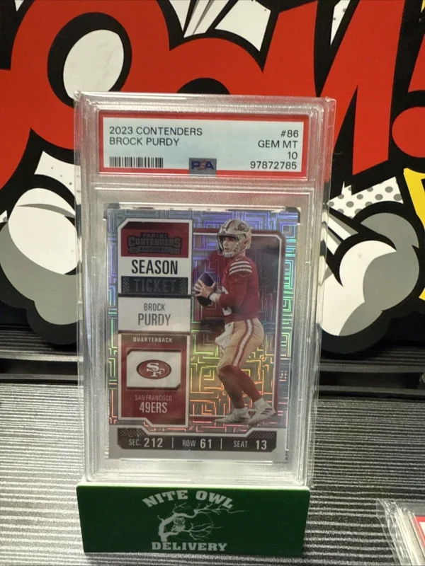 BROCK PURDY 2023 PANINI CONTENDERS # 86 PSA 10