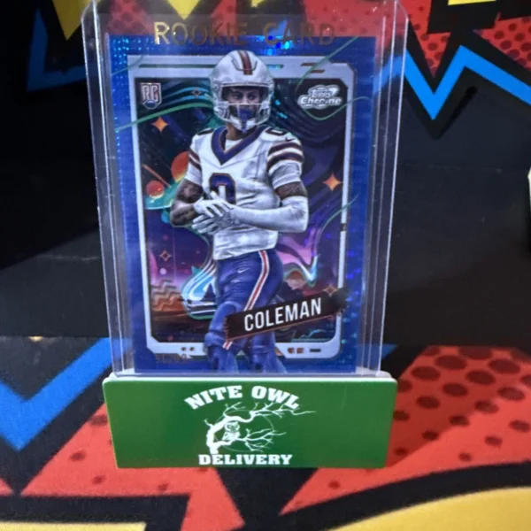 2024 Topps Chrome Cosmic #111 Keon Coleman Refractors Blue Moon #/99