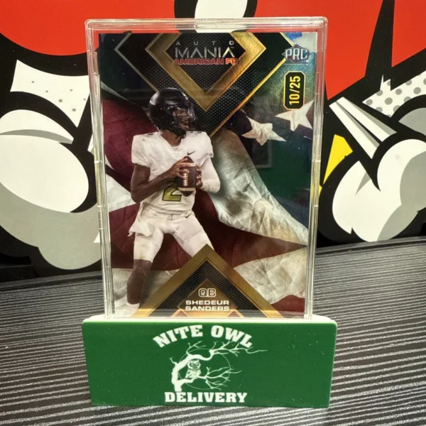 Shedeur Sanders 2024 Wild Card Auto Mania American Flag 19/25