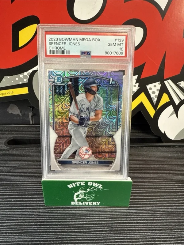2023 Bowman Mega Box Chrome Spencer Jones #139 Chrome PSA 10 Yankees
