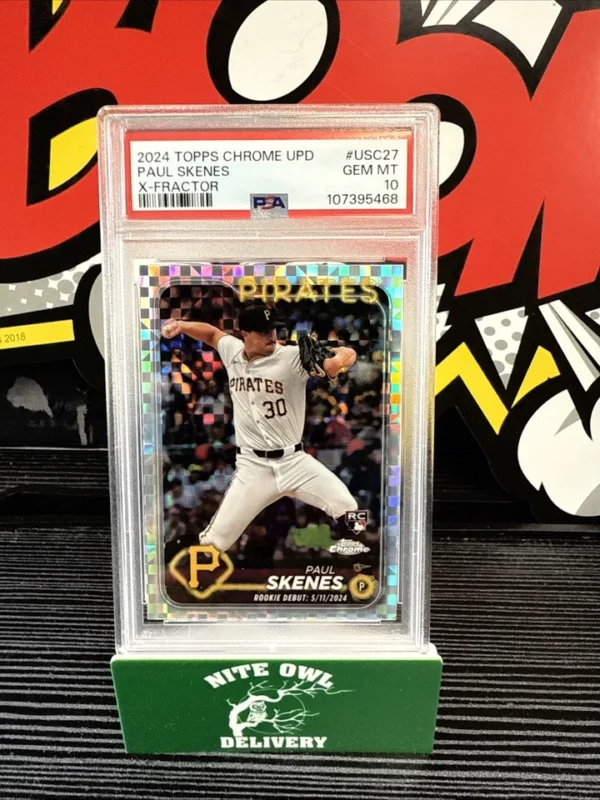 2024 Topps Chrome Update #USC27 Paul Skenes X-Fractor Rookie PSA 10 GEM MINT